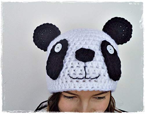Crochet Panda Hat, Crochet Bear Hat, Kids Hat4