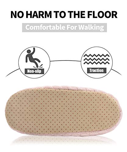 DICUIRD Womens Thick & Warm Slipper Socks with Grippers - Knit House Slippers4