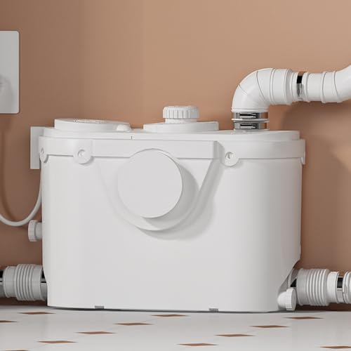 Bomba trituradora para sótano con motor de cobre, descarga vertical/horizontal de 7m, 4 entradas (lavabo/ducha/fregadero/lavandería)