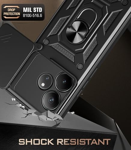 Realme GT Neo6 SE 5G Case - Gold, Slide Camera Lens Cover