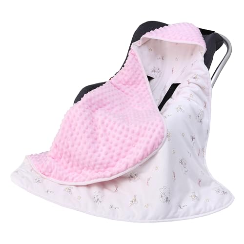 Miracle Baby Couverture Enveloppante Hiver Bébé, Nid d'ange Bebe Cosy, Couverture Multifonction pour Bébé 90 x 90 cm, Utilisable sur Le Siège Auto, de la Poussette...