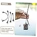 Toyvian 100Pcs Fishing Wire Leaders Durable Steel Bite Lines for Freshwater Saltwater Fishing Lengths for Bass Trout and Carp Fishing