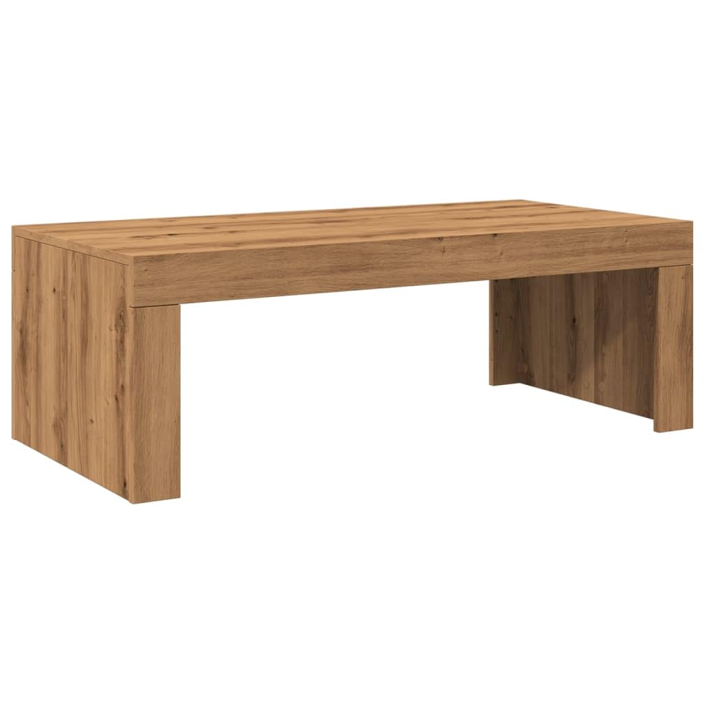 vidaXL Mesa de Centro Madera de ingeniería Roble Artisan 102x50x35 cm, mesita de Centro, Mesa de sofá, mesita de sofá, Mesa de salón, Mesa Auxiliar