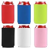 6 Stück 12OZ Can Dosenkühler, Bierflasche Ärmel Isolatoren, Isolierte Neopren Dosenkühle für Bierdosen und andere Getränkedosen