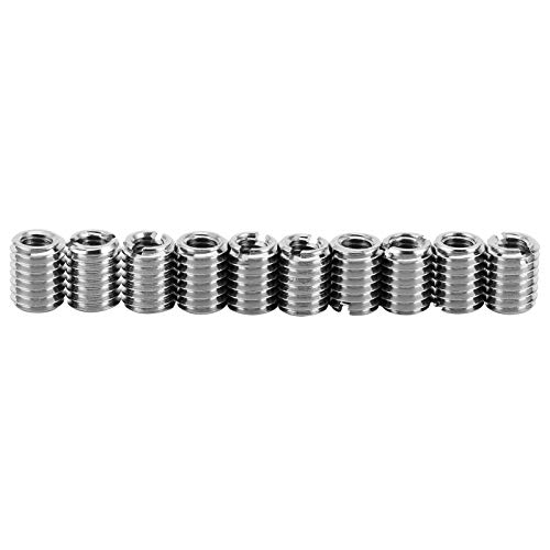 BORDSTRACT 10pcs Thread Repair Insert Kit, Stainless Steel Thread Insert for Aviation, Automobiles, Radiators