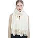RIIQIICHY Ladies Ivory Scarf Pashmina Shawls and Wraps for Wedding Scarfs for Women Winter Warm RIIQIICHY Ladies Ivory Scarf Pashmina Shawls and Wraps for Wedding Scarfs for Women Winter Warm