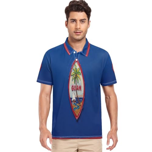 Polo col Guam GuoChe anti-transpiration à séchage rapide pour homme