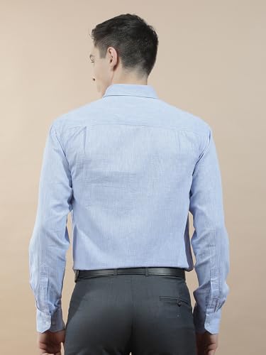 Image of Cantabil Men's Stylish Solid Casual Shirt - Slim Fit | Full Sleeve |Pure Cotton | Smart Casual Wear