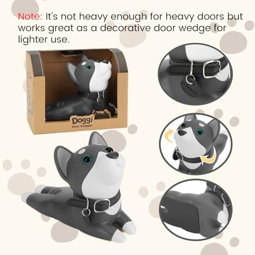 Image of DOMESTAR Cute Dog Door Stopper, Shiba Inu Door Stop Decorative Animal