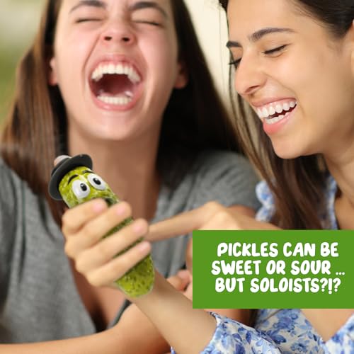 KNUCKLHEAD Gag Gifts for Adults & Kids - Yodeling Pickle - Funny White Elephant Gifts for Men, Women, Dad, Teens - Small Funny Christmas Ideas Stocking Stuffers - Unique for Yankee Swap - Weird Toys - Image 4