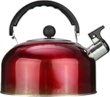 Lound Whistling Sound Suficiente capacidad: la capacidad de 2 litros le permite alcanzar una capacidad de alrededor de 10 tazas (una taza de 200 ml). El silbato fuerte garantiza que pueda escuchar claramente cuando se hierve el agua.