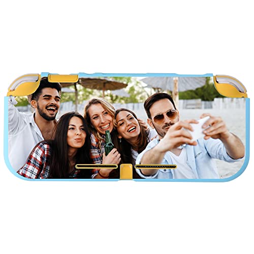 Shumei Personnaliser l'image personnalisée Coque pour Nintendo Switch Lite TPU Housse de Protection Portable Accessoires Compatible avec Switch Lite Console Gift Cover