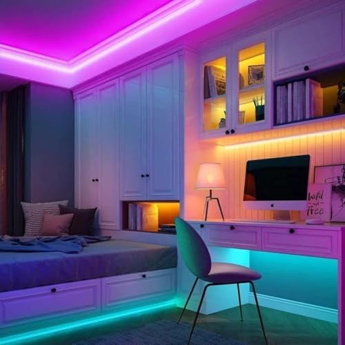 Tira de luces LED RGB 10 m con control remoto miniatura 3
