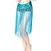 Women's Glitter Sequins Wrap Mini Skirt Waist Chain for Party Carnival and Stage Performance Rave Belt Wear