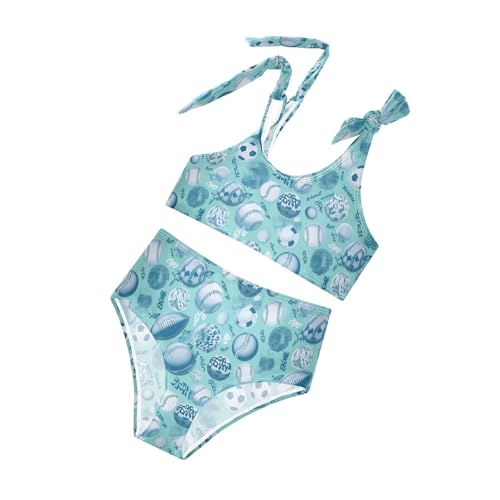 Image of Boccsty Cute Crab Red Blue Girls Swimsuits Kids Bikini Sets 2 Pcs Bathing Suit for 3T