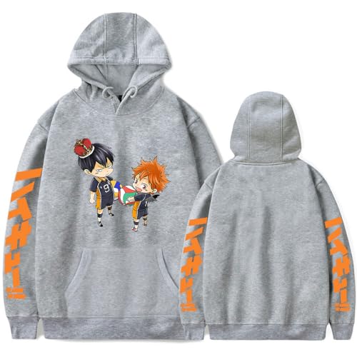 LKY STAR Unisex Sudadera con Capucha Haikyuu Merch Hombre Mujer Hoody Hinata Shoyo Cosplay Sweatshirt XXS-4XL