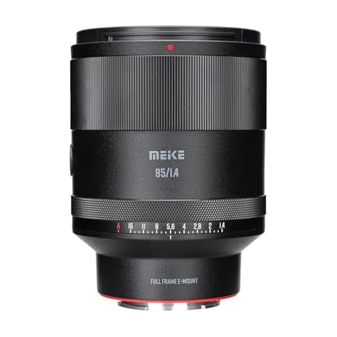Meike 85mm F1.4 Auto Focus Large Aperture Full Frame STM Stepping Motor Medium Telephoto Portrait Prime Lens Compatible with Sony E Mount Cameras A7 A7R A7IV A7R IV A7III A7RIII A7SIII A9 A7C A7CII Cover