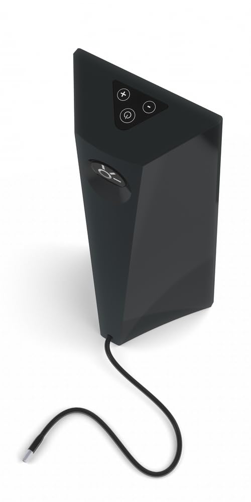 DAYVIA Lampe de Luminothérapie LED SLIMSTYLE, Simulation de la Lumière du Jour, 3 Niveaux d'Intensité Ajustables, Design Élégant, Format Compact Noir, Agréement CE Médical et Fabrication Française
