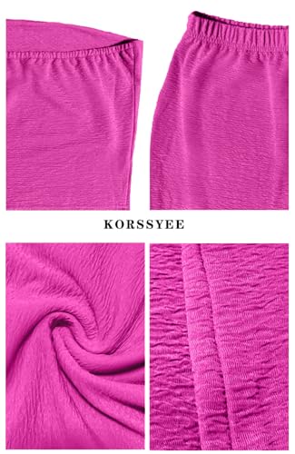 Image of Two Piece Dress Outfits for Women Sleeveless Tube Tops Bodycon Maxi Dress Summer Strapless Crop Top Sexy Suits Set