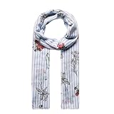 Blumen-Muster CODELLO Damen Schal mit Blumen und Streifen