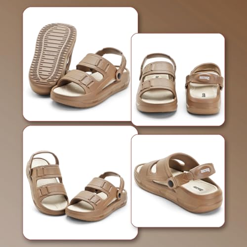 Image of DOCTOR HEALTH SUPER SOFT Men's Sports Sandals | Lightweight EVA Sandals with Back Strap | Anti-Skid Cushioned Comfort Outdoor Casual Walking Sandals