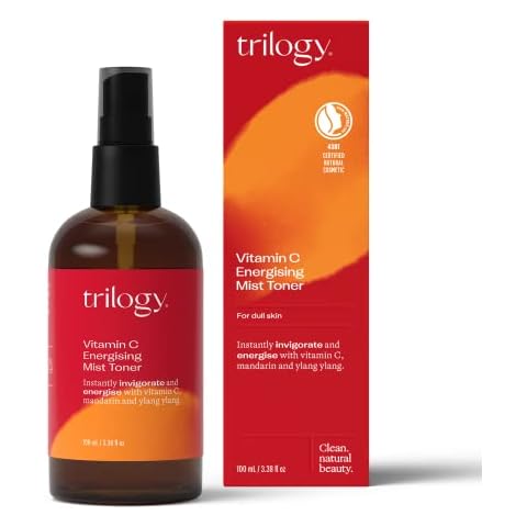 Trilogy Vitamin C Energising Mist Toner, 100 mL - for Dull Skin - Instantly Invigorate and Energise with Vitamin C, Mandarin & Ylang Ylang - Made in New Zealand - Clean, Natural Beauty Cover