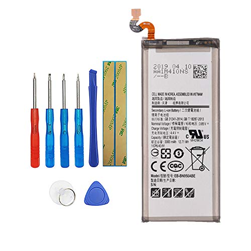 Vvsialeek EB-BN950ABE Replacement Battery Compatible with Samsung Galaxy Note 8 N950F with Toolkit 3300mAh