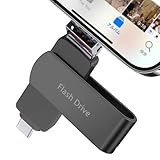 512GB【2026大容量モデル・アプリ不要】4in1 Phone対応 USBメモリ スマホ/PC タイプc搭載 USB3.0 高速転送 phone写真保存 usb スマホ 写真データ 保存 容量不足解消 データバックアップ 外付けストレージ usbメモリ（Phone 17〜15 & 14/13...7/6対応） image