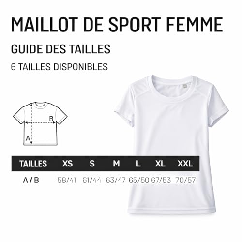 T-shirt respirant polyester manches courtes maillot sport super psychologue