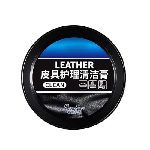 Pasta de limpieza de cuero para sofá, artículos de cuero, pasta de lavado de manchas, pasta de limpieza multiusos, sin agua, R3w5