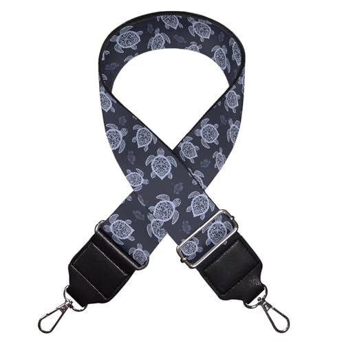 Image of Talayituse Sea Turtle Print Shoulder Strap Wide Purse Bag Strap Adjustable Replacement Belt Luggage Crossbody Shoulder Bag Strap for Women Girls