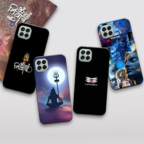 Image of COLORflow Back Cover Compatible with Samsung Galaxy A22 5G | Shiv Ji, Mahadev, Bholenath, God Customized Back Cover Compatible with Samsung Galaxy A22 5G
