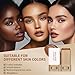 A 3-in-1combining Foundation Stick Beauty Balm Serum Boosted Skin Tint,Solid Tinted Moisturizing Serum Contour Foundation Face for Women,Natural Finish Makeup,Buildable Medium-to-Full Coverage(#03)