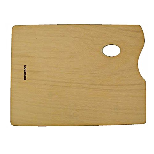 Jack Richeson 696026 Wooden Rectangular Palette, 12