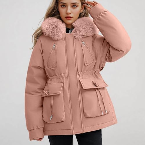 Long Sleeve Hoods for Women Fall Winter Warm Hooded Plain Padded Jacket Hooded Outfits Women 2025 Trendy Y2K3