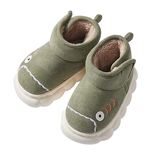 Kids Rain Boots Children Snow Boots for Boys and Girls Cute Cartoon Shark Plush Neoprene Kids Winter Boots