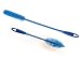 Produktbild Kochblume Flaschenbürste 36cm & Flaschenbürste Slim 2er Set | Premium-Silikon | Hitzbeständig | Spülmaschinenfest | Von schmalen Öffnungen bis zu Thermoskannen & Karaffen | Farbe: blau
