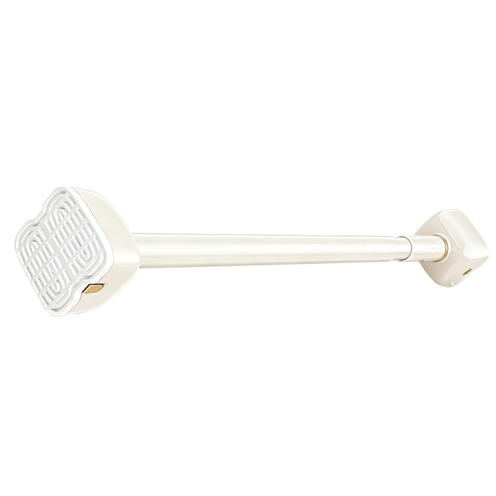 Adjustable Shower Curtain Rod, Stainless Steel Tension Curtain Rod, 31"-102", Anti Slip Pads, for Bathroom Towel Closet Curtain, Reusable(Beige,190-260cm/75-102in)