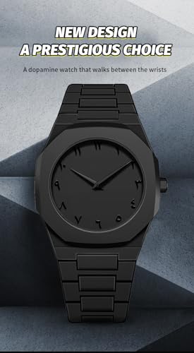 Image of FANMIS Men's Anime-Inspired Fashion Sketch Wristwatch Minimalist Creative Wormhole Design Stylish and Durable Timepiece for Men's Sports Watch