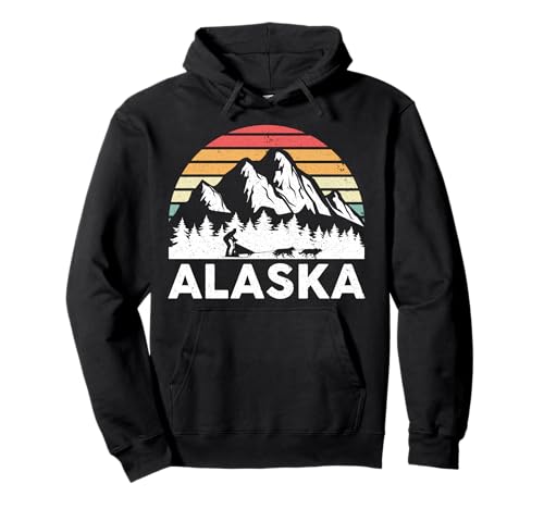 Alaska Dog Sledding Mush Husky Pullover Hoodie