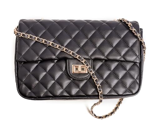 Image of FEVERSOLE Crossbody Bag Vegan Leather Women Retro Small Saddle Satchel Shoulder Bag Tote With Long Adjustable Strap