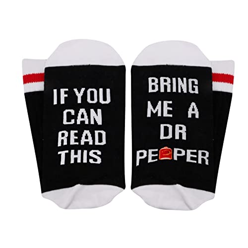 GJTIM Drinking Socks Carbonated Drinks Lover Novelty Socks for Men Women (D Black)3