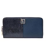Victoria's Secret Midnight Croc Wallet Large Bi-Fold Wallets For Women (Midnight Croc)