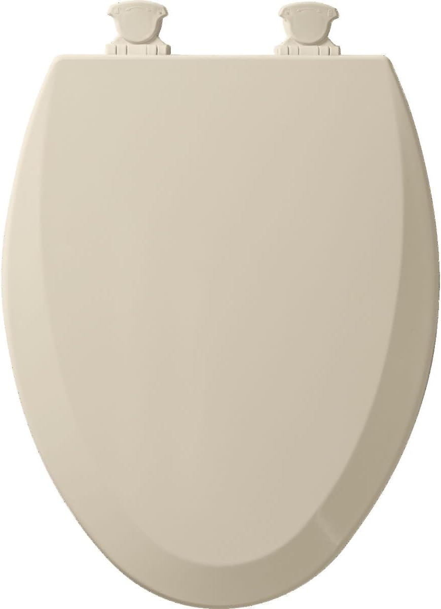 Bemis 1500EC-162 is an Elongated Molded Wood Toilet Seat Closed Front - with Cover with a Silver Finish