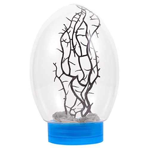 HOMOBABE Mini ecosistema de Peces de Pescado pecera esférica Cerrada camarón pequeña pecera LED Acuario Tanque de Peces pecera de Escritorio el plastico