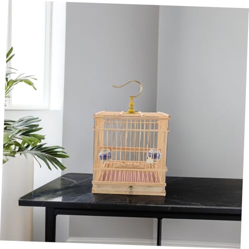 Cage à oiseaux rectangulaire UKCOCO pour chardonnerets et petits oiseaux