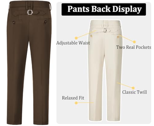 Boys Dress Pants Flat Front School Uniform Pants for Boys Toddler Kids Formal Boy’s Suit Pants3