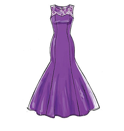 Mccall's Patterns M7320 Misses'/Miss Petite Mermaid-Hem And High-Low Dresses, Size A5 (6-8-10-12-14) #TOP4