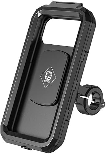 Bicycle Motorcycle Waterproof Box Mobile Phone Bracket Riding Touch Mobile Phone Fixed Seat(M18S-B1 Small Handlebar Installation)
