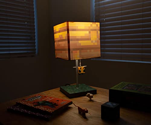 Minecraft Yellow Bee Nest Block Desk Lamp With 3D Bee Puller | Nightstand Table Lamp With Led Mood Light For Bedroom, Desk, Living Room, Playroom | Home Decor Kids Room Essentials | Video Game Gifts #TOP5